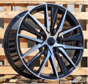 Ratlankis R18x8  5X114.3  ET  50  60.1  B1638  Black Polished (MB)  For TOYOT  (Z1+Z3)