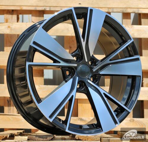 Ratlankis R18x8  5X112  ET  45  57.1  B1988  Black Polished (MB)  For VW  (Z1)