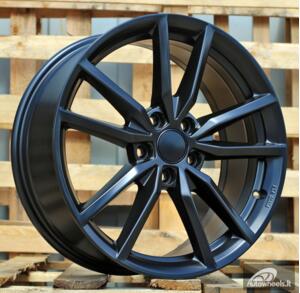 Ratlankis R18x7.5  5X112  ET  51  57.1  BK864  (BYD2053)  Black Half Matt (BLHM)  For VW  (Z1)