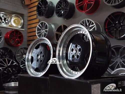 Ratlankis R17x8  5X112  ET  25  66.6  B5852  (BY1781)  Black+Polished Lip (BLPL)  For MER  (Z1)  (MONOBLOCK Style)