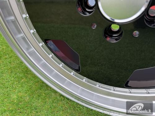 Ratlankis R17x8  5X112  ET  25  66.6  B5852  (BY1781)  Black+Polished Lip (BLPL)  For MER  (Z2)  (MONOBLOCK Style)