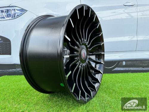 Ratlankis R17x8  5X120  ET  34  72.6  BK273  (BY1023)  Black+Polished Lip (BLPL)  For BMW  (Z1)