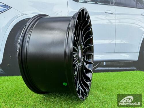 Ratlankis R17x8  5X120  ET  34  72.6  BK273  (BY1023)  Black+Polished Lip (BLPL)  For BMW  (Z1)