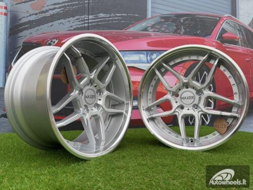 Ratlankis R18x10  5X120  ET  15  74.1  SSA01  (HX030)  Silver+Polished Lip (SP)  For HAXER  (Z1)  (Rear+Front)