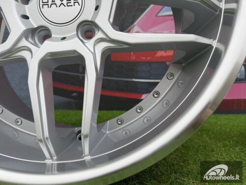 Ratlankis R18x10  5X120  ET  15  74.1  SSA01  (HX030)  Silver+Polished Lip (SP)  For HAXER  (Z1+Z2)  (Rear+Front)