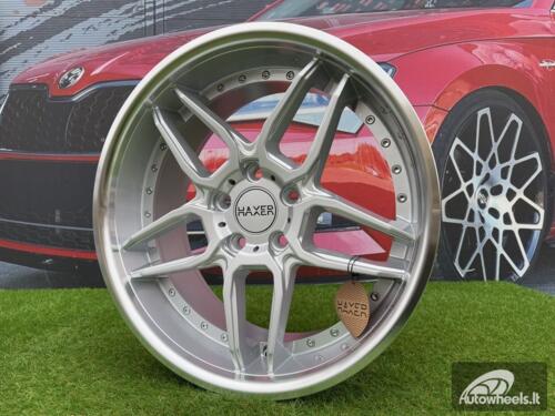 Ratlankis R18x10  5X120  ET  15  74.1  SSA01  (HX030)  Silver+Polished Lip (SP)  For HAXER  (Z1+Z2)  (Rear+Front)