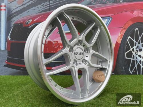 Ratlankis R18x10  5X120  ET  15  74.1  SSA01  (HX030)  Silver+Polished Lip (SP)  For HAXER  (Z1+Z2)  (Rear+Front)