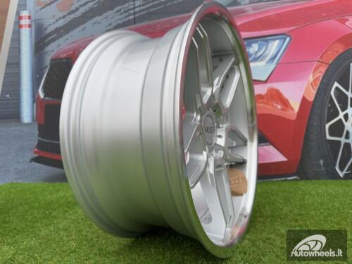 Ratlankis R18x10  5X120  ET  15  74.1  SSA01  (HX030)  Silver+Polished Lip (SP)  For HAXER  (Z1+Z2)  (Rear+Front)