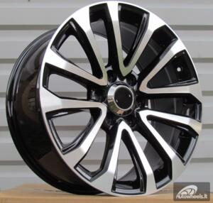 Ratlankis R20x8.5  6X139.7  ET  25  106  B1223  Black Polished (MB)  For 4X4  (K3)  (For TOYOTA)