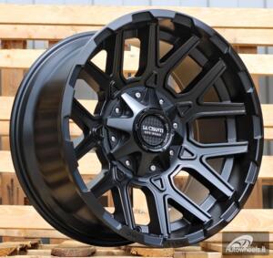 Ratlankis R20x10  8X165.1  ET  M19  121.3  B1234  Black Half Matt (BLHM)  For 4X4  (Z2)