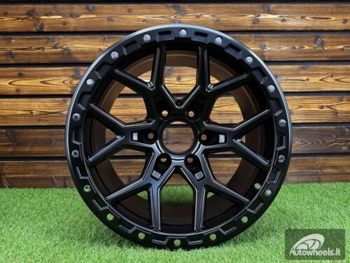 Ratlankis R17x9  6X139.7  ET  M12  110.1  B1536  Black Half Matt (BLHM)  For 4X4  (M)