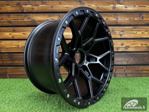 Ratlankis R17x9  6X139.7  ET  M12  110.1  B1536  Black Half Matt (BLHM)  For 4X4  (M)