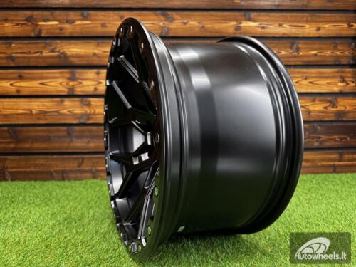 Ratlankis R17x9  6X139.7  ET  M12  110.1  B1536  Black Half Matt (BLHM)  For 4X4  (M)