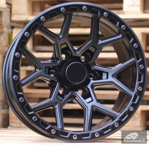 Ratlankis R17x9  6X139.7  ET  M12  110.1  B1536  Black Half Matt (BLHM)  For 4X4  (M)