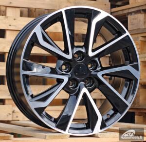 Ratlankis R17x7  5X114.3  ET  40  60.1  B5463  (IN5501)  Black Polished (MB)  For TOYOT  (P1)