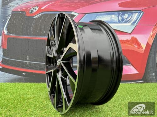 Ratlankis R17x7  5X114.3  ET  40  60.1  B5463  (IN5501)  Black Polished (MB)  For TOYOT  (P1+K8)