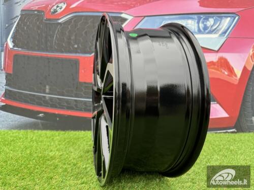 Ratlankis R17x7  5X114.3  ET  40  60.1  B5463  (IN5501)  Black Polished (MB)  For TOYOT  (P1+K8)