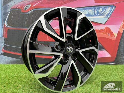 Ratlankis R17x7  5X114.3  ET  40  60.1  B5463  (IN5501)  Black Polished (MB)  For TOYOT  (P1+K8)