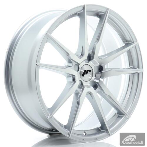 JR Wheels JR21 20x8 ET20-40 5H BLANK Silver Machined Face