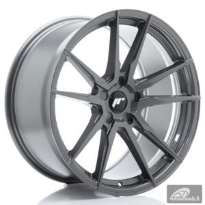 JR Wheels JR21 20x10 ET20-48 5H BLANK Hyper Gray