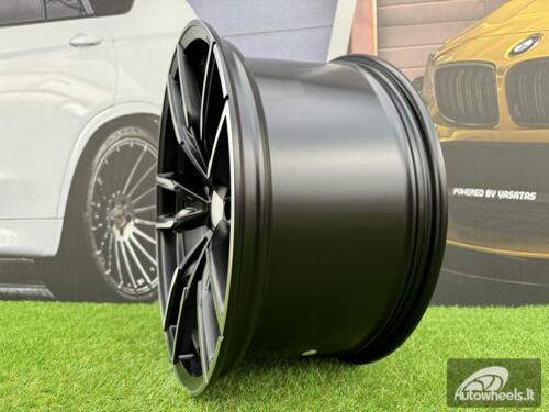 Ratlankis R19x9.5  5X112  ET  38  66.6  I5478  Black Polished Half Matt (MBHM)  For BMW  (P1)  (Rear+Front)