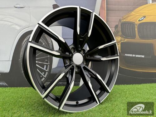 Ratlankis R19x9.5  5X112  ET  38  66.6  I5478  Black Polished Half Matt (MBHM)  For BMW  (P1)  (Rear+Front)