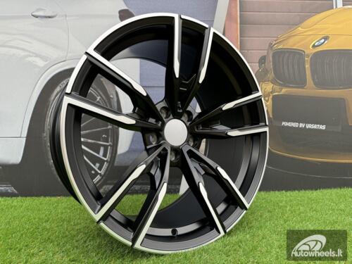 Ratlankis R19x8.5  5X112  ET  25  66.6  I5478  Black Polished Half Matt (MBHM)  For BMW  (P1)  (Rear+Front)
