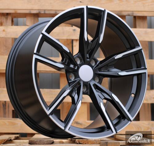 Ratlankis R19x8.5  5X120  ET  35  72.6  I5478  Black Polished Half Matt (MBHM)  For BMW  (P1)  (Rear+Front)