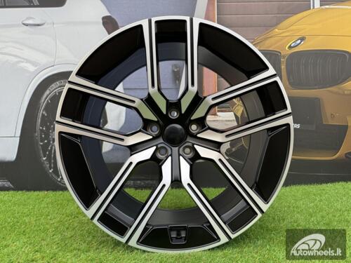 Ratlankis R20x8.5  5X112  ET  25  66.6  I5619  Black Polished Half Matt (MBHM)  For BMW  (P1)  (Rear+Front)