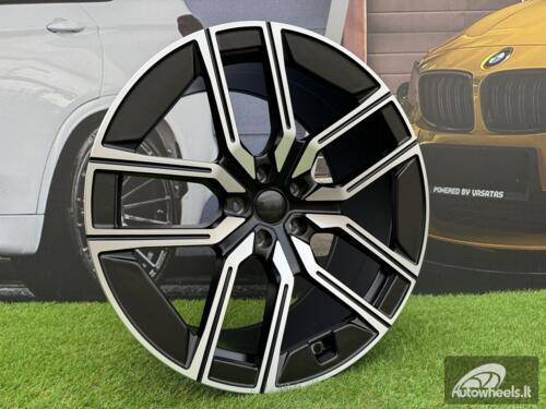 Ratlankis R20x8.5  5X112  ET  25  66.6  I5619  Black Polished Half Matt (MBHM)  For BMW  (P1)  (Rear+Front)