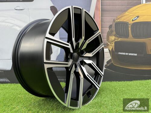 Ratlankis R20x8.5  5X112  ET  25  66.6  I5619  Black Polished Half Matt (MBHM)  For BMW  (P1)  (Rear+Front)