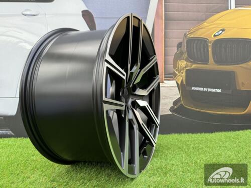 Ratlankis R20x8.5  5X112  ET  25  66.6  I5619  Black Polished Half Matt (MBHM)  For BMW  (P1)  (Rear+Front)