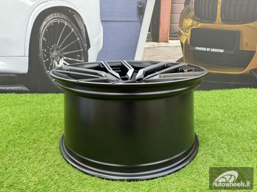 Ratlankis R20x8.5  5X112  ET  25  66.6  I5619  Black Polished Half Matt (MBHM)  For BMW  (P1)  (Rear+Front)