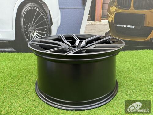 Ratlankis R20x8.5  5X112  ET  25  66.6  I5619  Black Polished Half Matt (MBHM)  For BMW  (P1)  (Rear+Front)