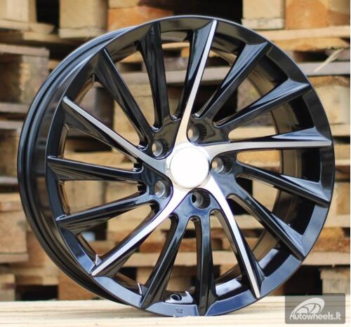 Ratlankis R17x7.5  5X110  ET  41  65.1  E467  (LU356)  Black Polished (MB)  For ALFA  (P1)