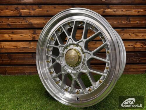 Ratlankis R17x8  10X112/120  ET  30  74.1  HX025  (LU1880)  Silver+Polished Lip (SP)  For HAXER  (P1)
