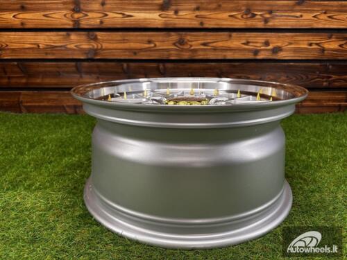 Ratlankis R17x8  10X112/120  ET  20  74.1  HX025  (LU1880)  Silver+Polished Lip (SP)  For HAXER  (P1)