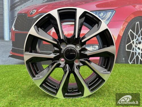 Ratlankis R16x6  4X100  ET  42  60.1  L1666  Black Polished (MB)  For RACIN  (R)