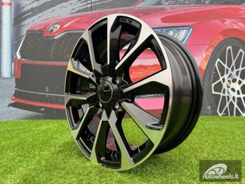 Ratlankis R16x6  4X100  ET  42  60.1  L1666  Black Polished (MB)  For RACIN  (R)