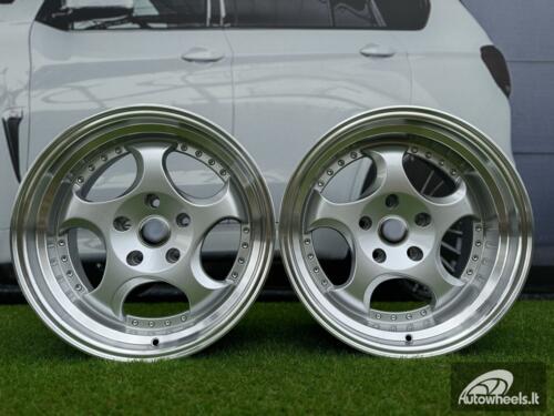 Ratlankis R17x8.5  5X120  ET  25  74.1  L2384  Silver+Polished Lip (SP)  For BMW  (P1)  (REAR+FRONT)