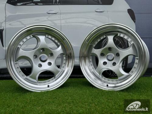 Ratlankis R17x8.5  5X120  ET  25  74.1  L2384  Silver+Polished Lip (SP)  For BMW  (P1)  (REAR+FRONT)