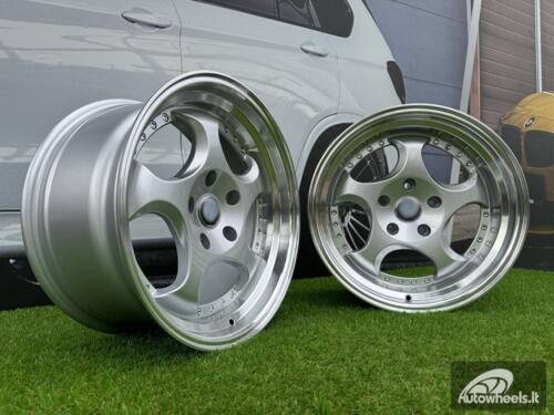 Ratlankis R17x8.5  5X120  ET  25  74.1  L2384  Silver+Polished Lip (SP)  For BMW  (P1)  (REAR+FRONT)