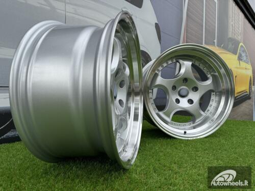 Ratlankis R17x8.5  5X120  ET  25  74.1  L2384  Silver+Polished Lip (SP)  For BMW  (P1)  (REAR+FRONT)