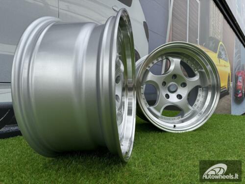 Ratlankis R17x8.5  5X120  ET  25  74.1  L2384  Silver+Polished Lip (SP)  For BMW  (P1)  (REAR+FRONT)