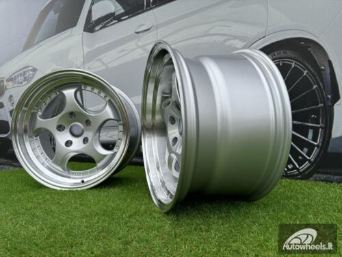 Ratlankis R17x8.5  5X120  ET  25  74.1  L2384  Silver+Polished Lip (SP)  For BMW  (P1)  (REAR+FRONT)