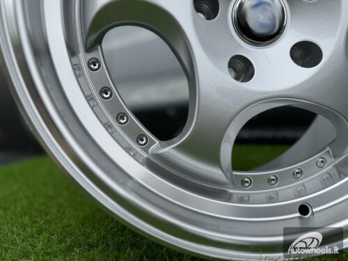 Ratlankis R17x8.5  5X120  ET  25  74.1  L2384  Silver+Polished Lip (SP)  For BMW  (P1)  (REAR+FRONT)