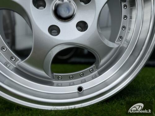 Ratlankis R17x8.5  5X120  ET  25  74.1  L2384  Silver+Polished Lip (SP)  For BMW  (P1)  (REAR+FRONT)