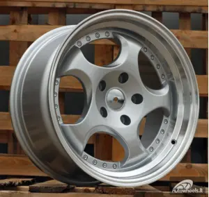 Ratlankis R17x8.5  5X120  ET  25  74.1  L2384  Silver+Polished Lip (SP)  For BMW  (P1)  (REAR+FRONT)