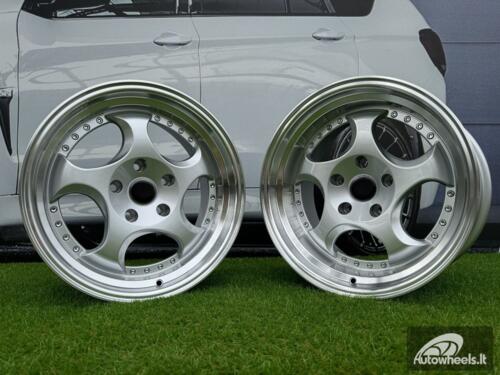 Ratlankis R17x8.5  5X120  ET  25  74.1  L2384  Silver+Polished Lip (SP)  For BMW  (P1)  (REAR+FRONT)