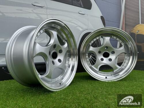 Ratlankis R17x8.5  5X120  ET  25  74.1  L2384  Silver+Polished Lip (SP)  For BMW  (P1)  (REAR+FRONT)